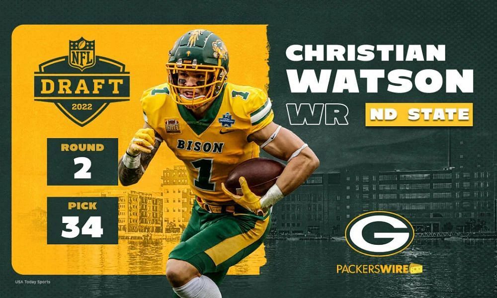 ND State WR Christian Watson. Source: USA Today